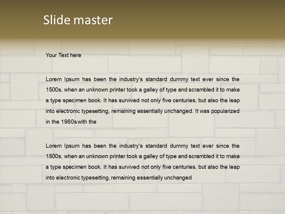 Clay Stone Rectangle PowerPoint Template