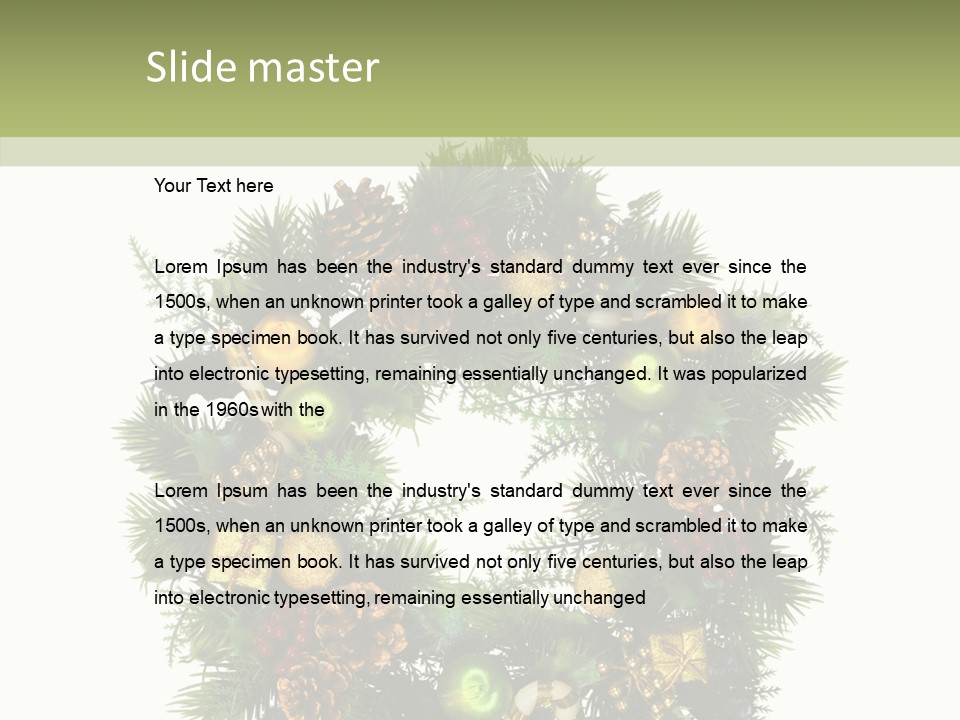 Picture Ornament Symbol PowerPoint Template