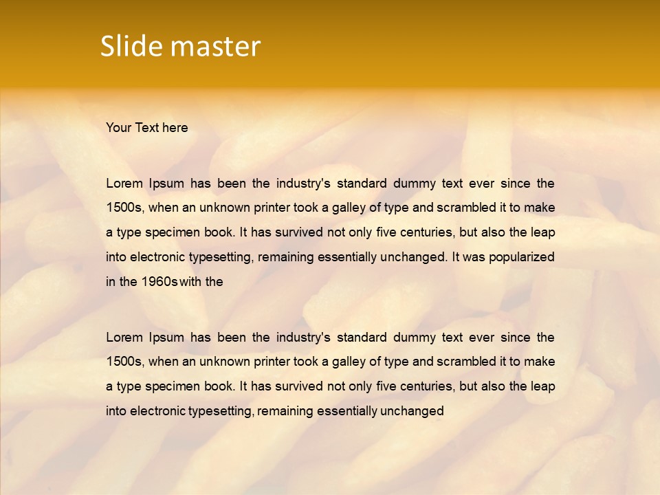 Food Chips Greasy PowerPoint Template