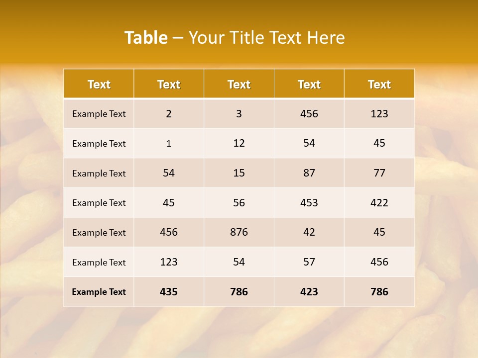 Food Chips Greasy PowerPoint Template