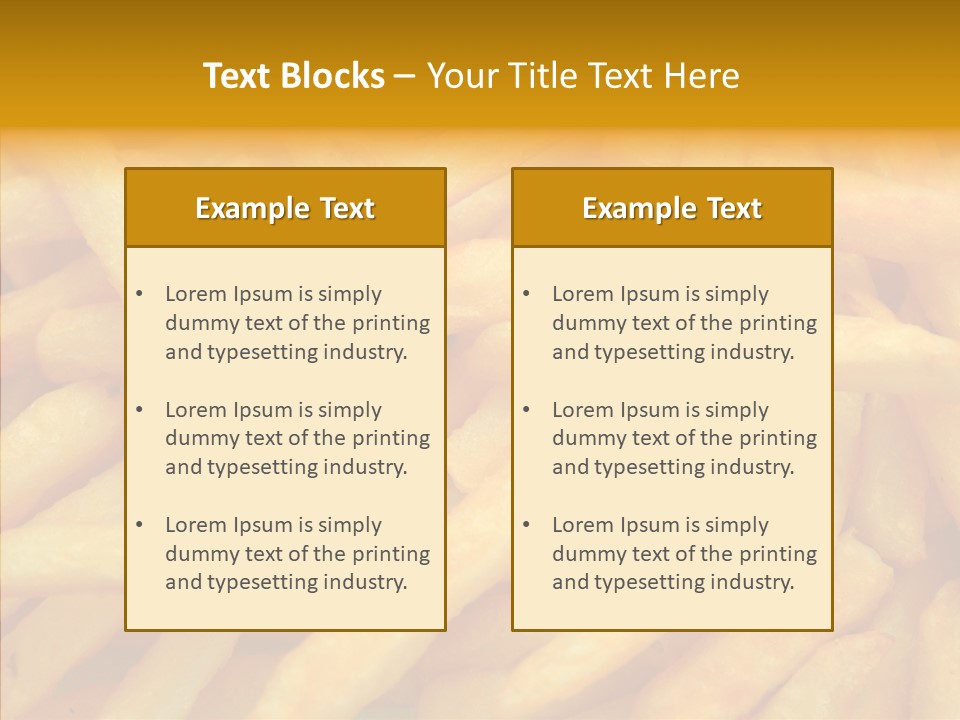 Food Chips Greasy PowerPoint Template