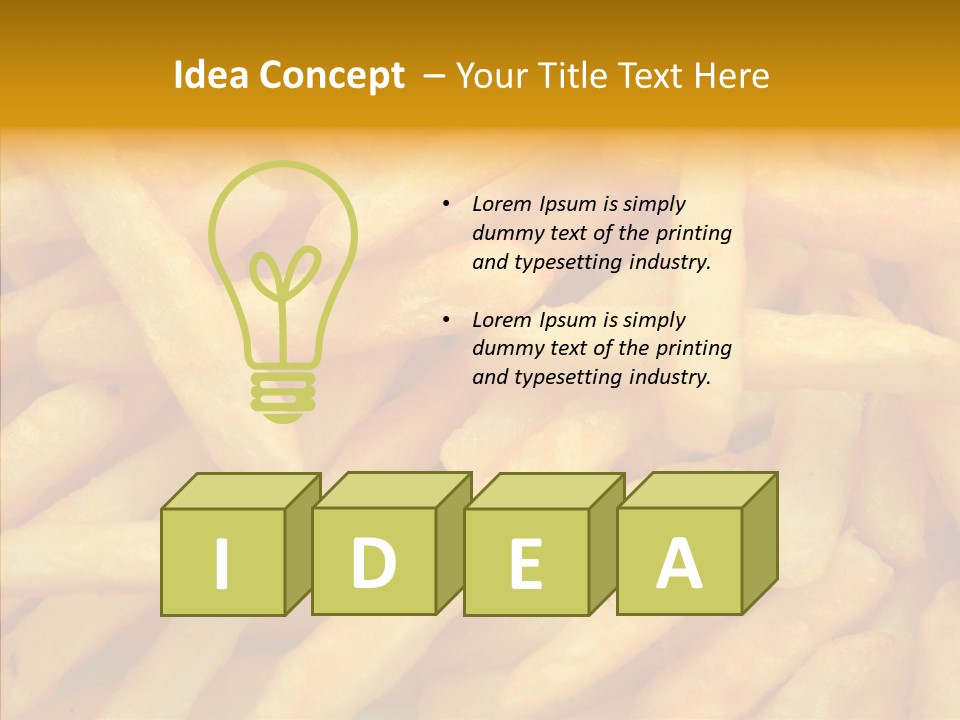 Food Chips Greasy PowerPoint Template