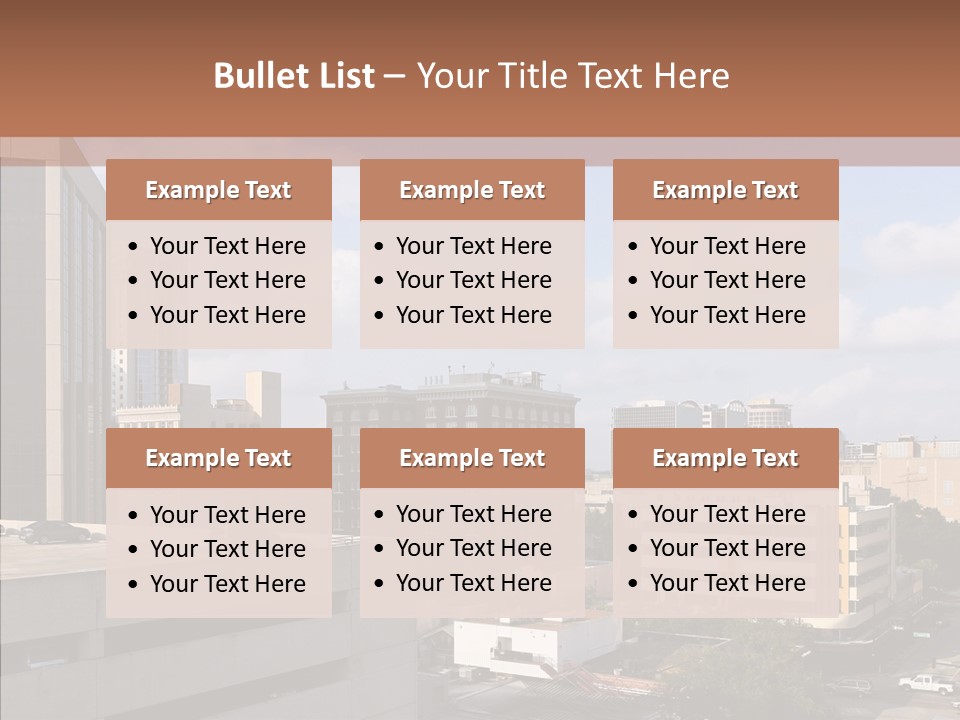 Downtown City Orlando PowerPoint Template