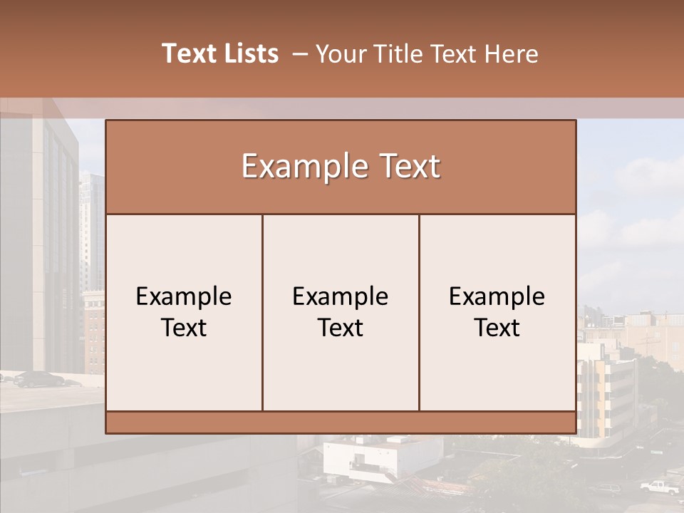 Downtown City Orlando PowerPoint Template