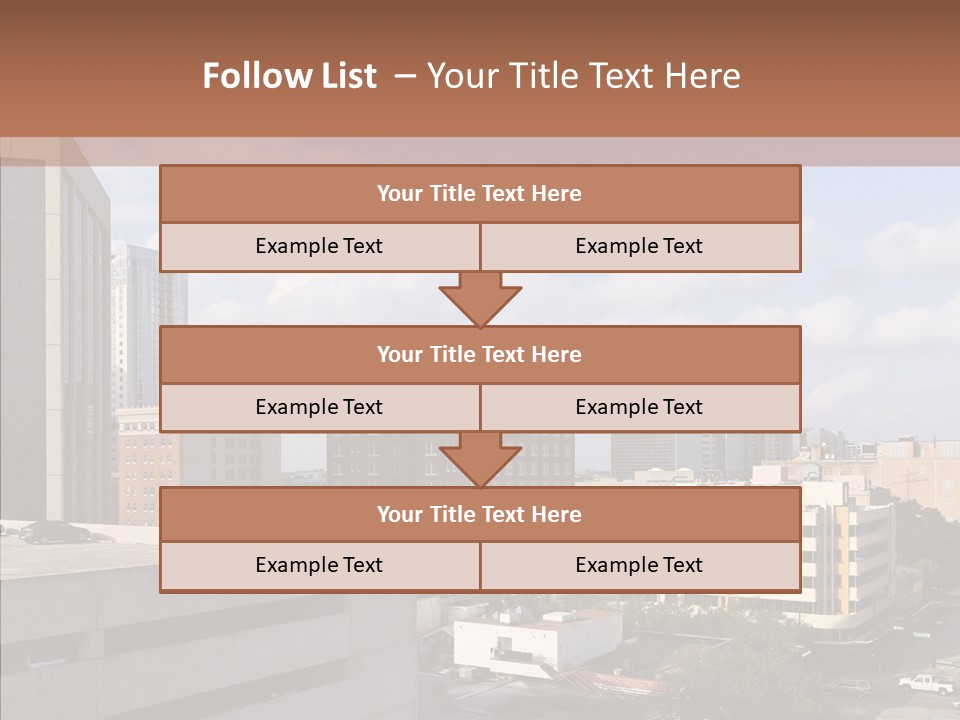 Downtown City Orlando PowerPoint Template