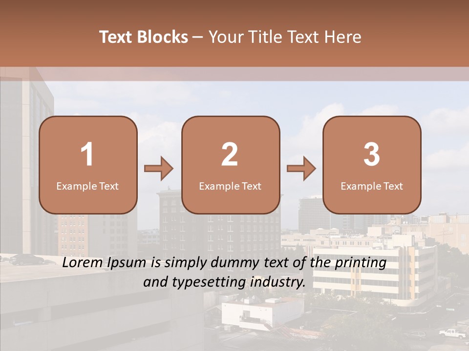 Downtown City Orlando PowerPoint Template