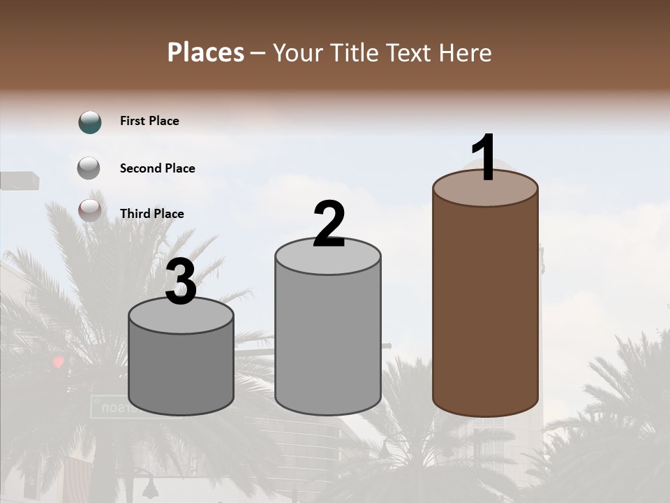 Urban Center Downtown Orlando PowerPoint Template