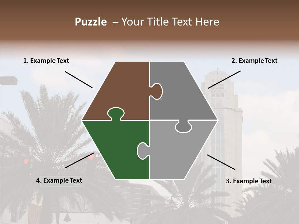 Urban Center Downtown Orlando PowerPoint Template