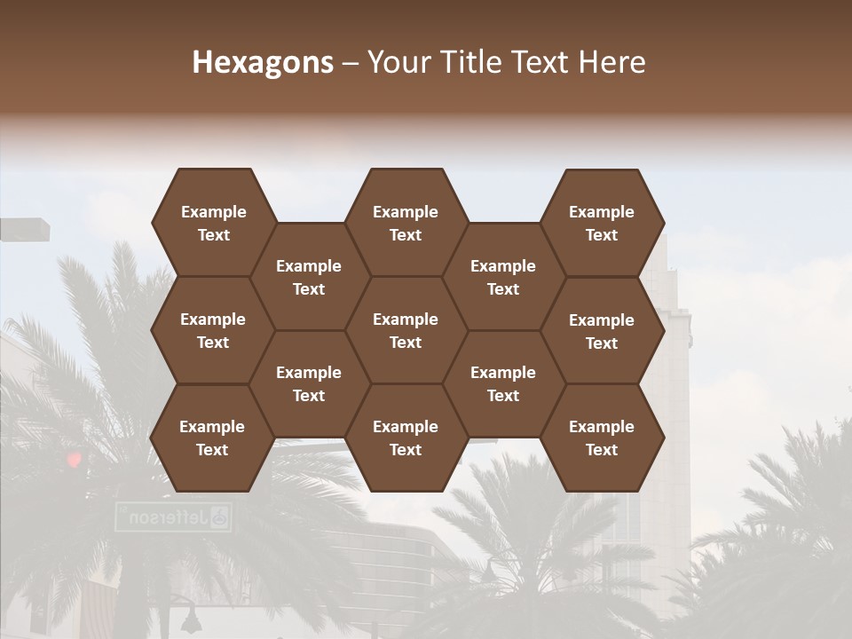 Urban Center Downtown Orlando PowerPoint Template