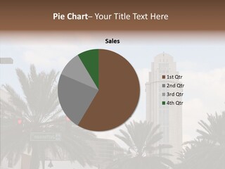 Urban Center Downtown Orlando PowerPoint Template