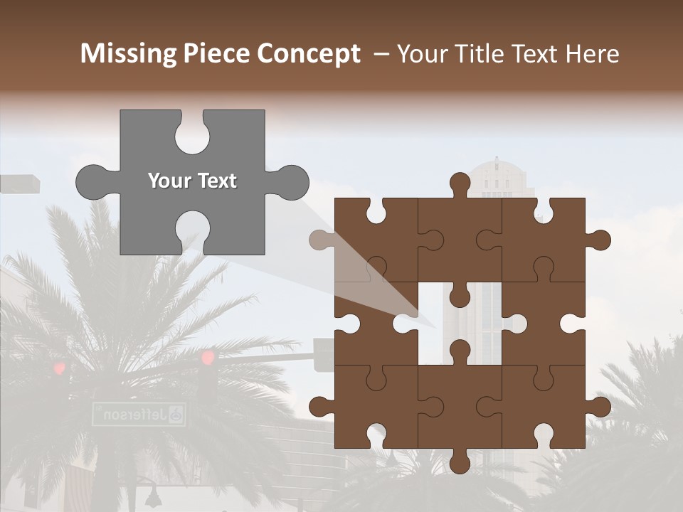 Urban Center Downtown Orlando PowerPoint Template