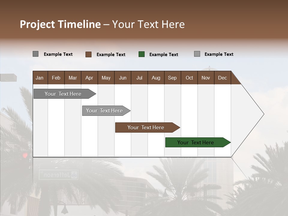 Urban Center Downtown Orlando PowerPoint Template