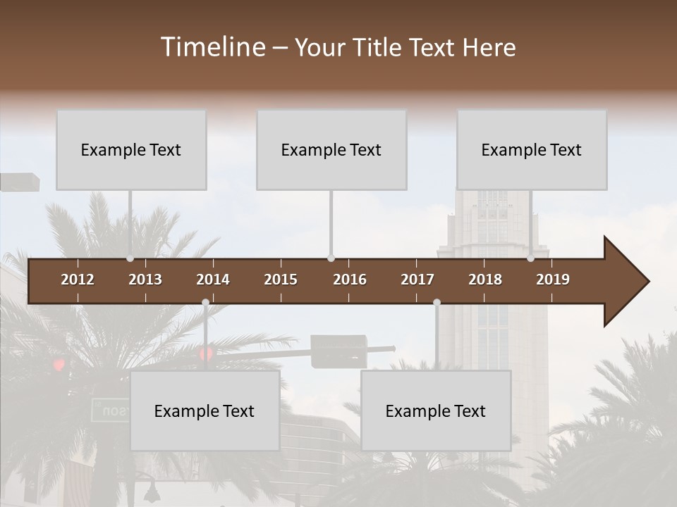 Urban Center Downtown Orlando PowerPoint Template