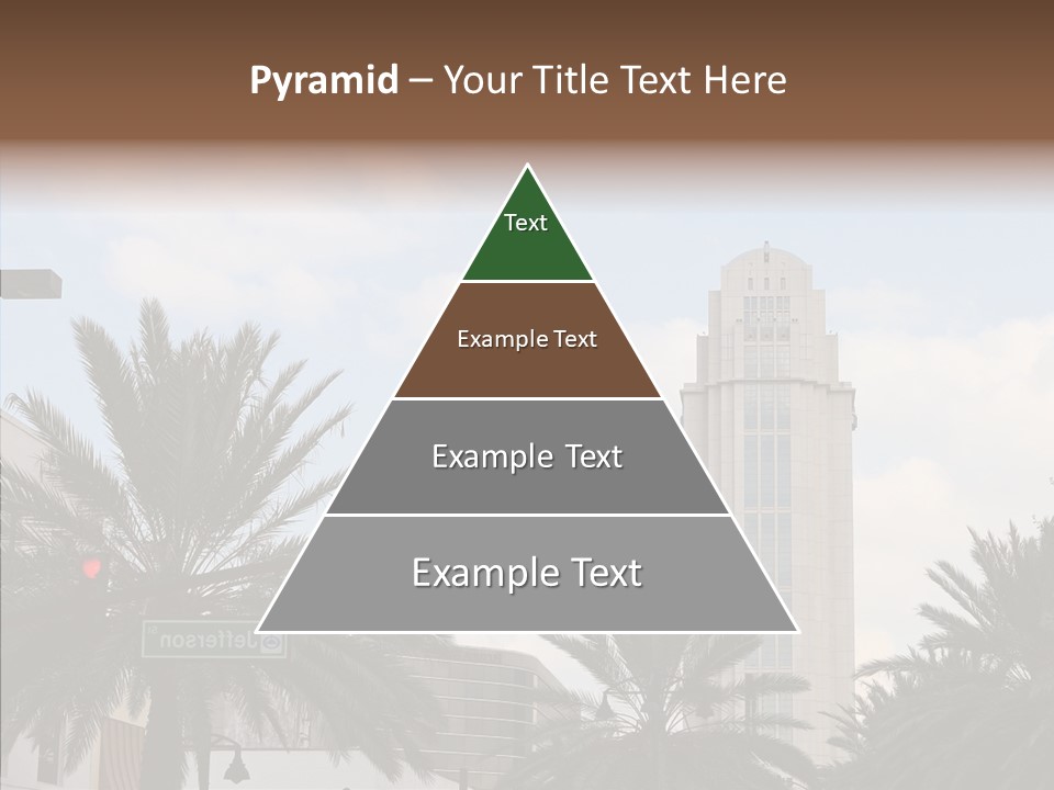 Urban Center Downtown Orlando PowerPoint Template