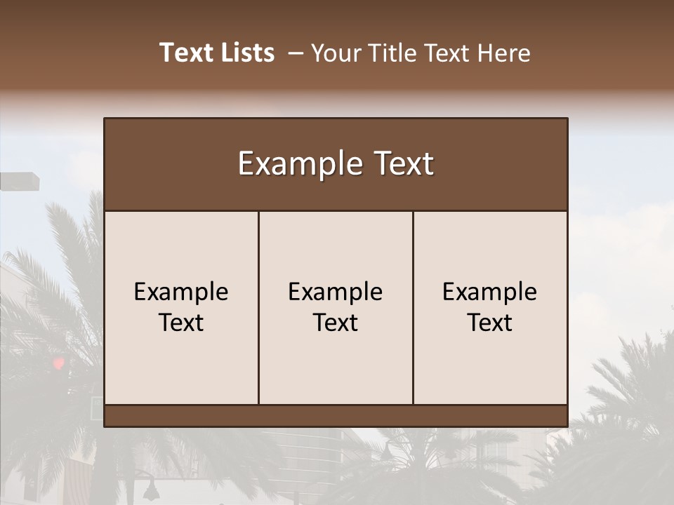 Urban Center Downtown Orlando PowerPoint Template