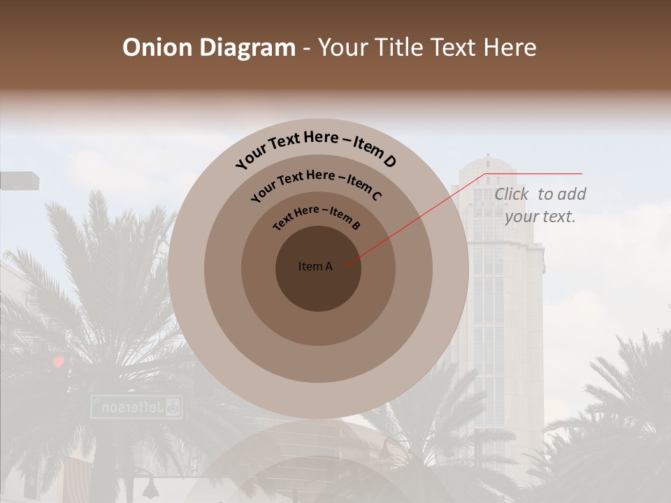 Urban Center Downtown Orlando PowerPoint Template