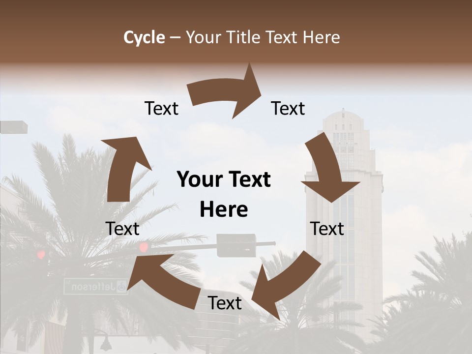 Urban Center Downtown Orlando PowerPoint Template