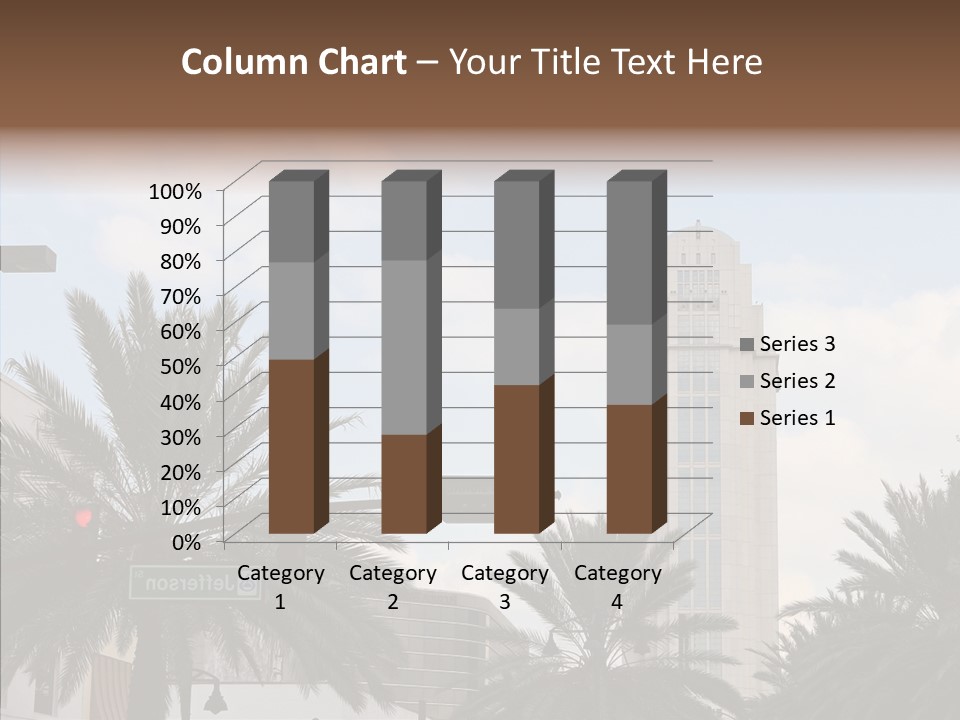 Urban Center Downtown Orlando PowerPoint Template
