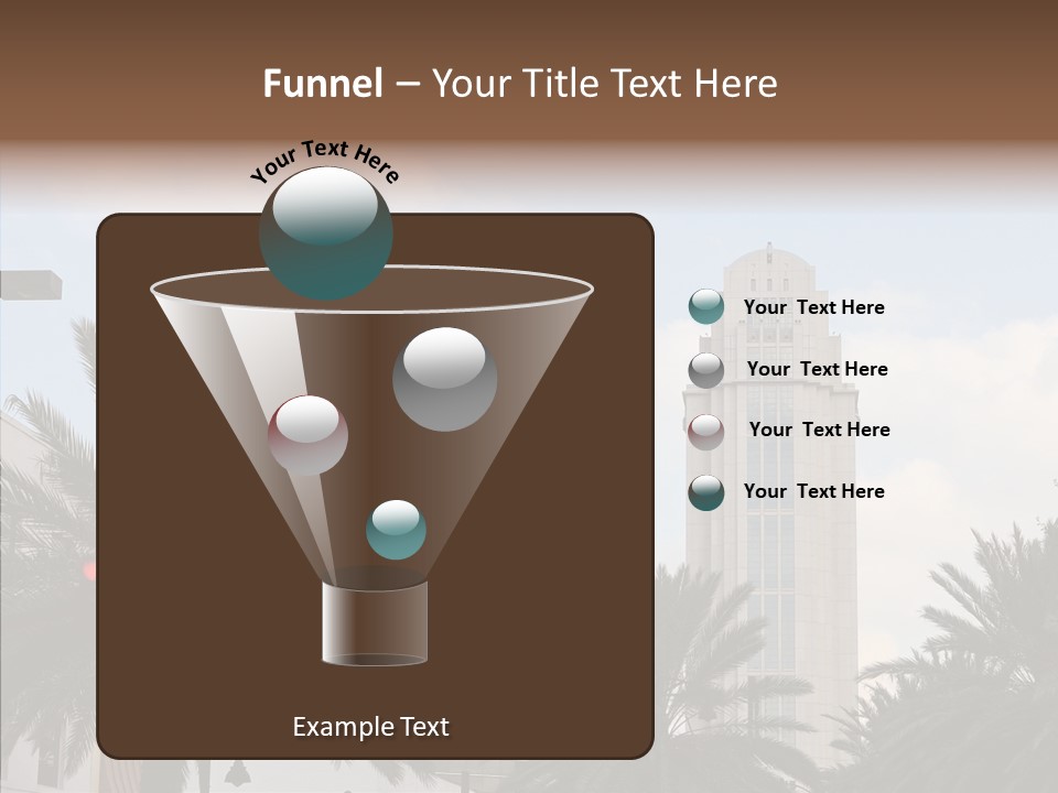 Urban Center Downtown Orlando PowerPoint Template