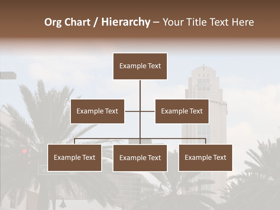 Urban Center Downtown Orlando PowerPoint Template