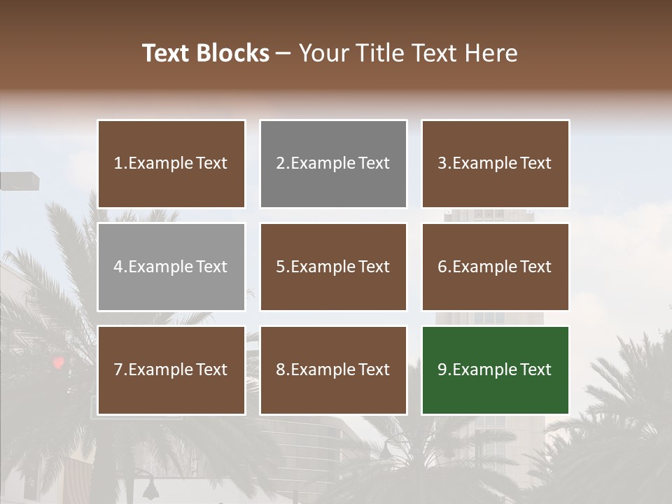 Urban Center Downtown Orlando PowerPoint Template