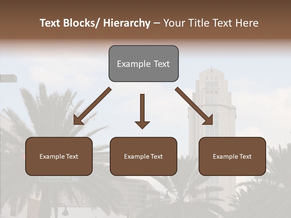 Urban Center Downtown Orlando PowerPoint Template