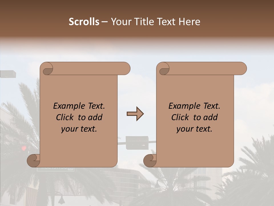 Urban Center Downtown Orlando PowerPoint Template