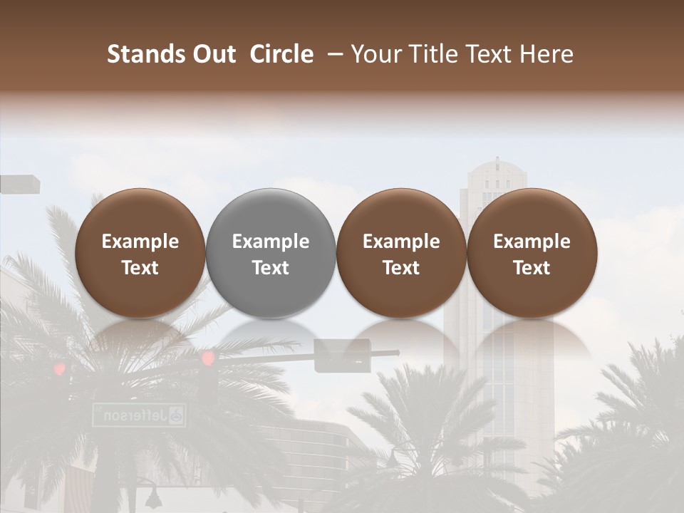 Urban Center Downtown Orlando PowerPoint Template