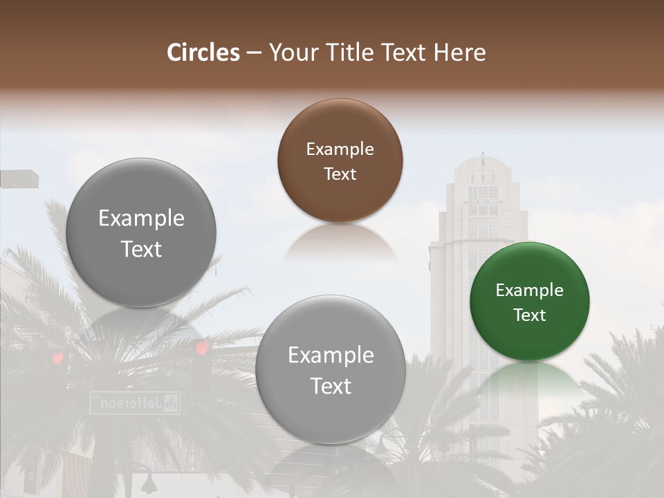 Urban Center Downtown Orlando PowerPoint Template
