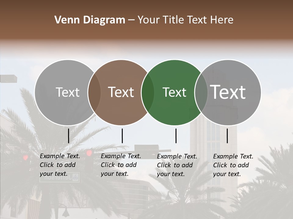 Urban Center Downtown Orlando PowerPoint Template