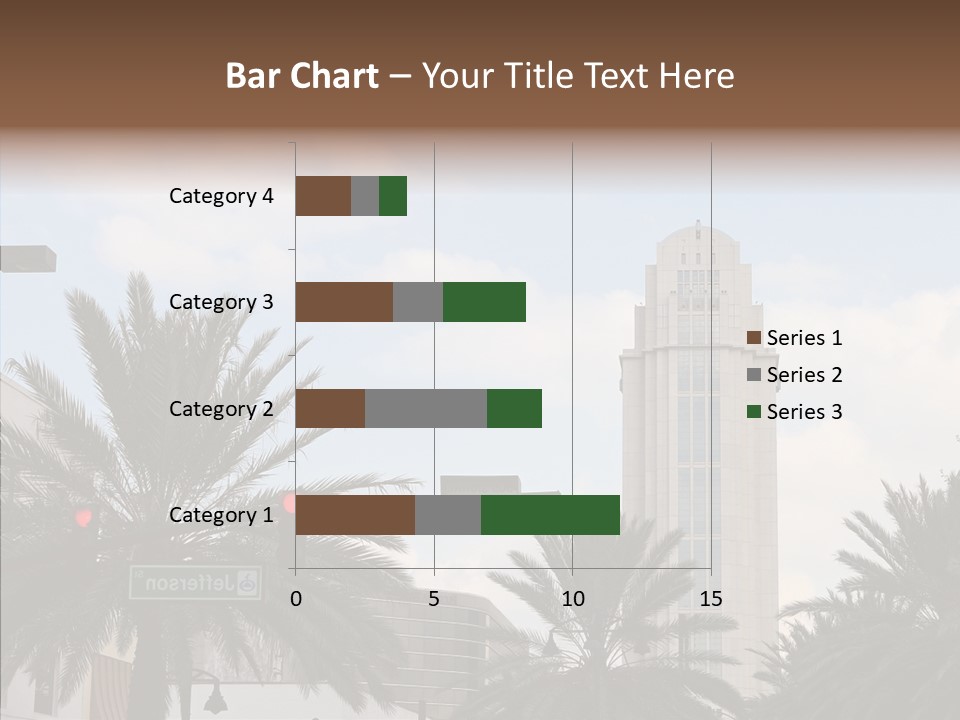 Urban Center Downtown Orlando PowerPoint Template