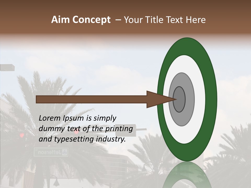 Urban Center Downtown Orlando PowerPoint Template