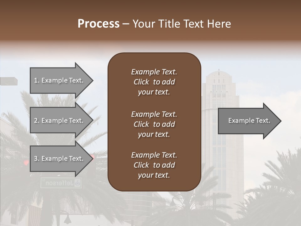 Urban Center Downtown Orlando PowerPoint Template
