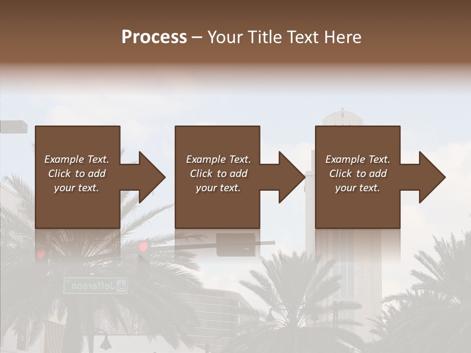 Urban Center Downtown Orlando PowerPoint Template