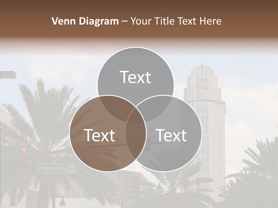 Urban Center Downtown Orlando PowerPoint Template
