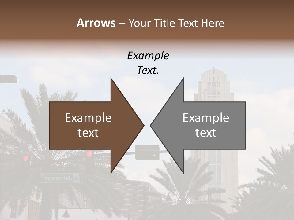 Urban Center Downtown Orlando PowerPoint Template