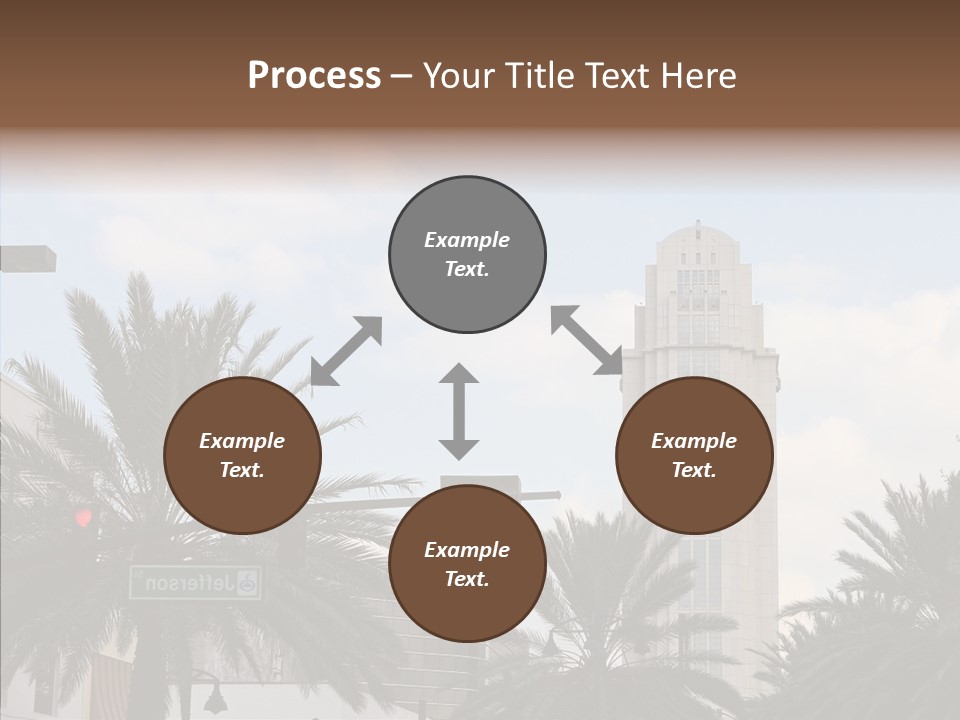 Urban Center Downtown Orlando PowerPoint Template