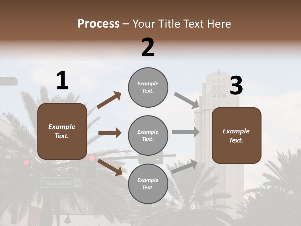 Urban Center Downtown Orlando PowerPoint Template