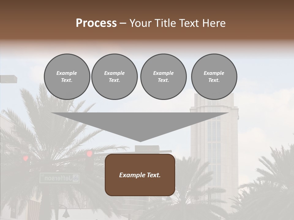 Urban Center Downtown Orlando PowerPoint Template