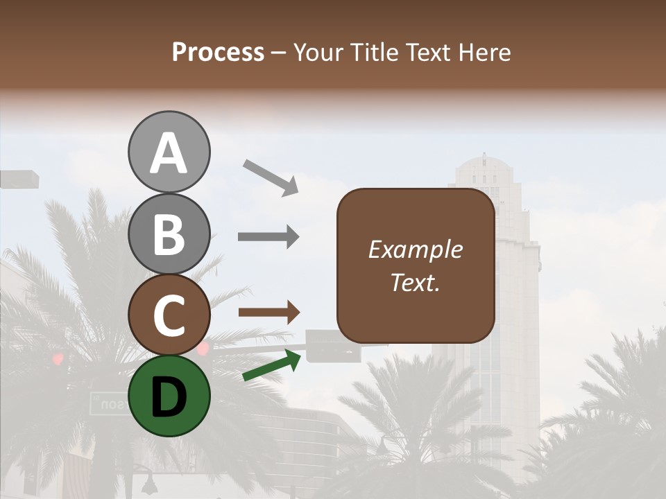 Urban Center Downtown Orlando PowerPoint Template