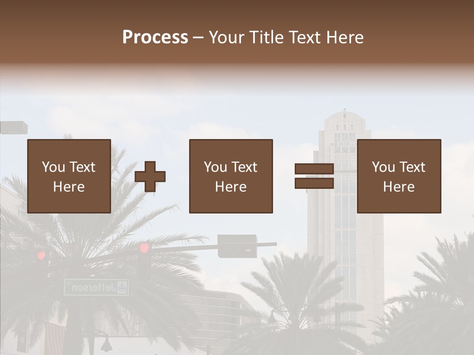 Urban Center Downtown Orlando PowerPoint Template