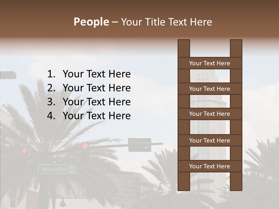 Urban Center Downtown Orlando PowerPoint Template