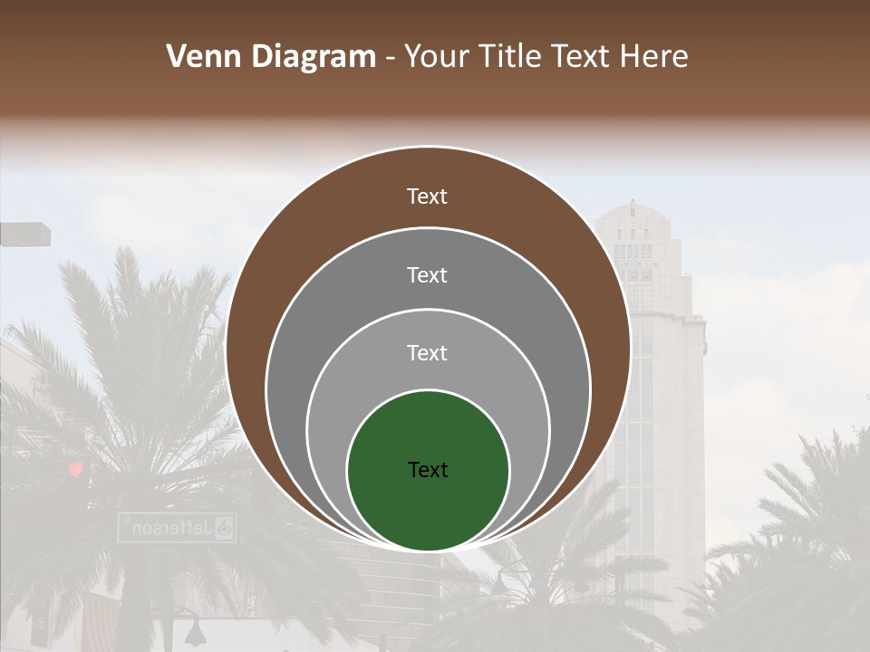 Urban Center Downtown Orlando PowerPoint Template