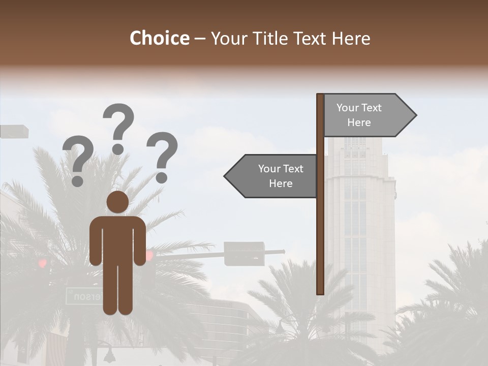 Urban Center Downtown Orlando PowerPoint Template
