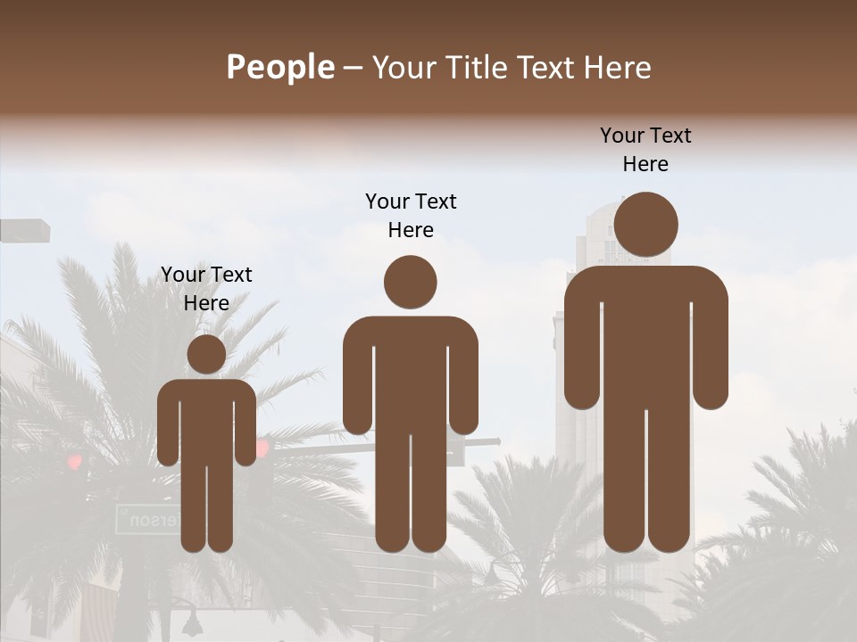 Urban Center Downtown Orlando PowerPoint Template