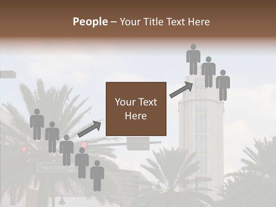 Urban Center Downtown Orlando PowerPoint Template