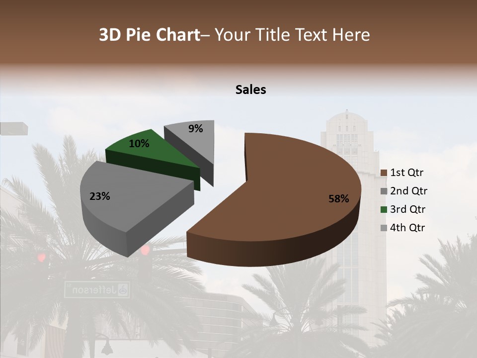 Urban Center Downtown Orlando PowerPoint Template