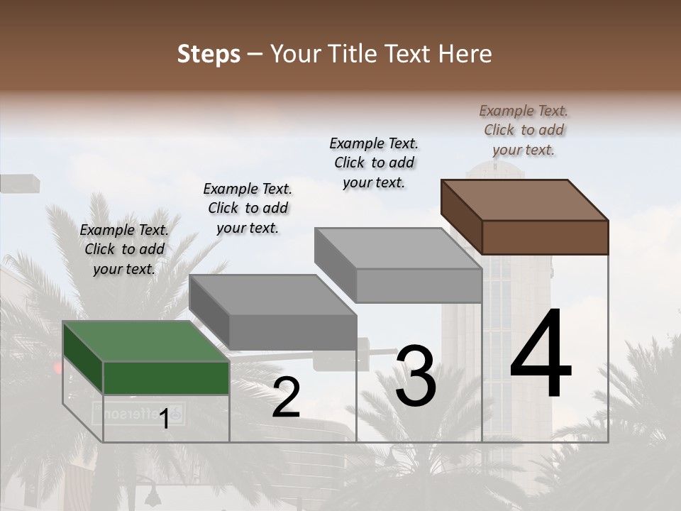 Urban Center Downtown Orlando PowerPoint Template