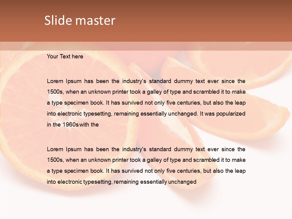 Vitamin Bright Water PowerPoint Template