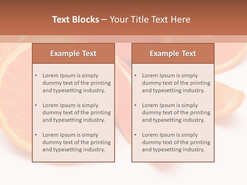 Vitamin Bright Water PowerPoint Template